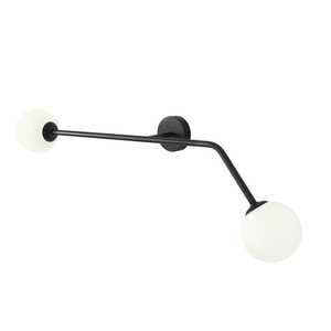 Wandleuchte Aldex Pure Black Horizontal 2-flammig LED E14 Metall Glas 1064D1 small 6