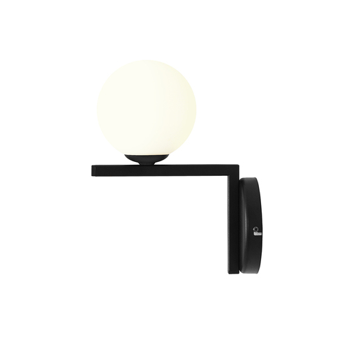 Prüfen Wandleuchte Aldex Zac Black Metall Glas LED E14 1038C1_2