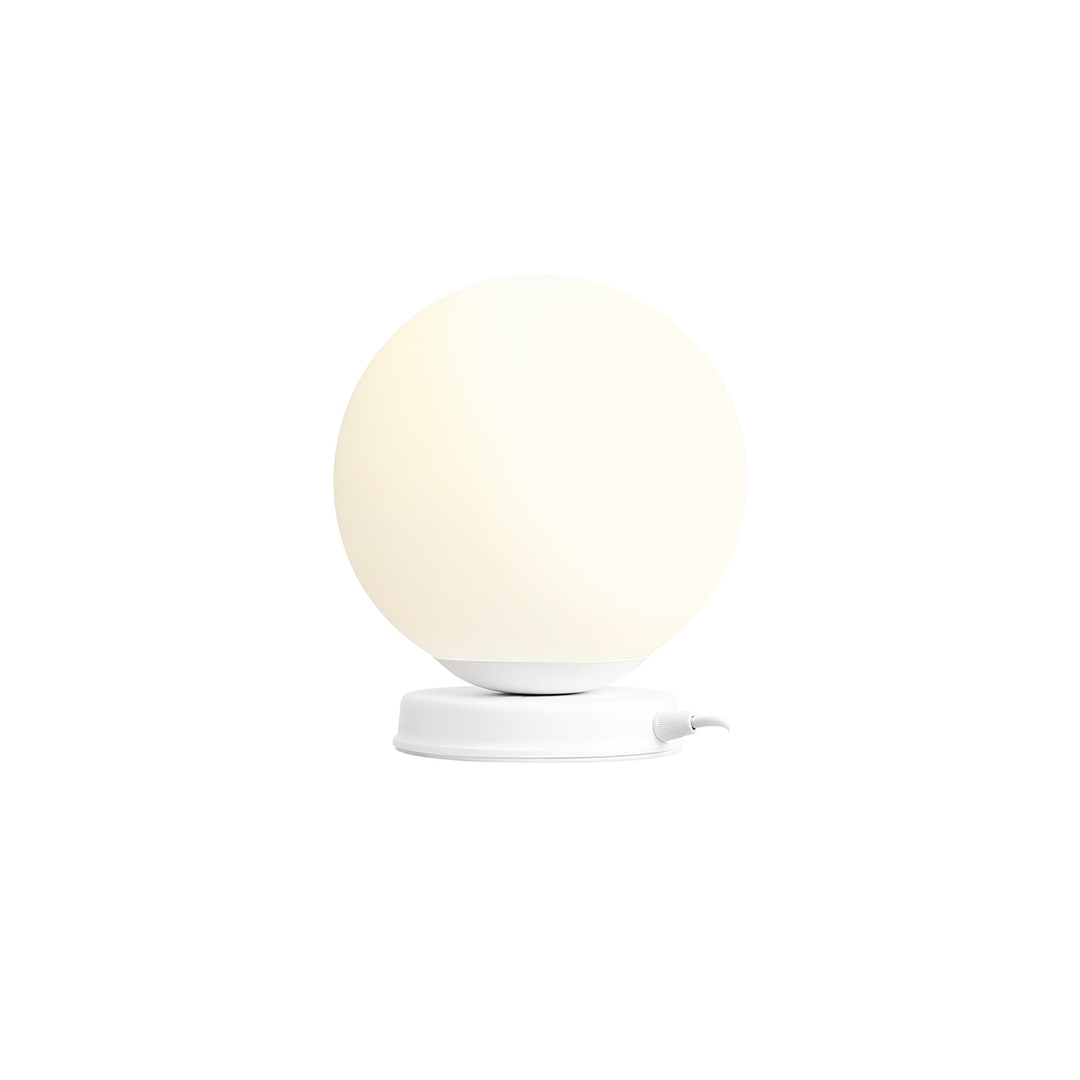 Asztali lámpa Aldex Ball White M üveggömb 20 cm E27 1076B_M