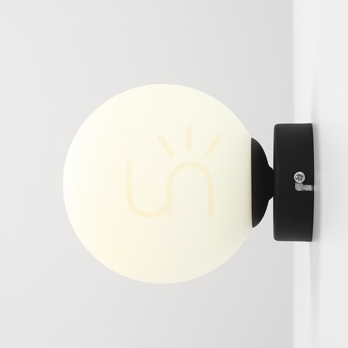 Prüfen Wandleuchte Aldex Ball S, schwarz, E14, 1076C1_S
