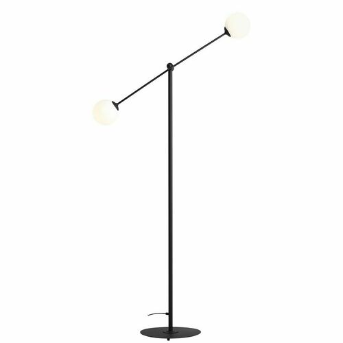 Prüfen Aldex Ohio Stehlampe, schwarz matt, 2 × E14, 191 cm, 1081A1