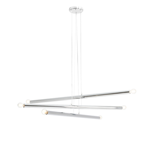 Prüfen Pendelleuchte Aldex Tubo 6 Chrom Metall E14 1072K4