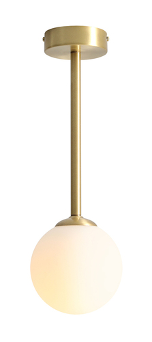 Prüfen Plafond Aldex Messing Metall Glas E14 1x40W 42 cm 1080PL_G40_S