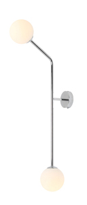 Wandleuchte Aldex Pure Chrom vertikal 2xE14 Metall Glas 1064D4_2 small 0