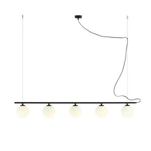 Aldex Beryl Glass 5 Pendelleuchte, schwarz, 5-flammig E14, 1006F1 small 0