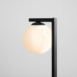 Aldex Zac Tischleuchte schwarz aus Metall und Glas, 39 cm, E14, 1038B1_1 small 2