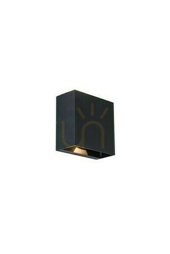 Prüfen Außenwandleuchte Lutec GEMINI 5104003012 LED schwarz Aluminium 10W IP54