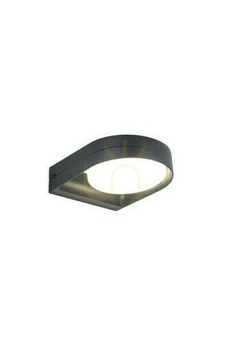 Prüfen Außenwandleuchte Lutec FELE Anthrazit LED 14W Aluminium 5196301118