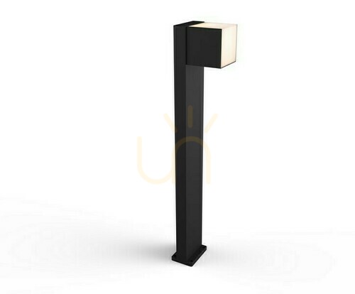 Prüfen Außenstehleuchte Lutec CUBA schwarz Aluminium LED 12W 75 cm 7193802012
