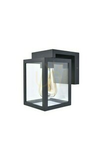 Außenwandleuchte Lutec SHIVA schwarz Aluminium Glas dimmbar 5206501012 small 0