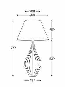Moderne Tischleuchte Savaii von Famlight small 3
