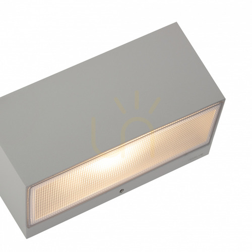Prüfen Asker Big 1300AL Außenwandleuchte Up-Down hellgrau RAL 9006 LED 8,3 W 3000 K Norlys