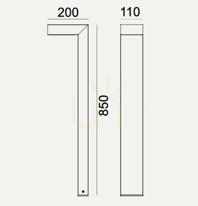 Wegeleuchte Norlys Asker LED schwarz 85 cm 1311GR small 17