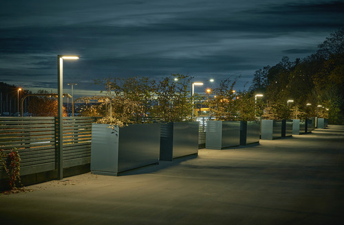 Prüfen ASKER Garten-/Parklaterne - Premium - Feld 1363AL 12W 3000K 236cm grau - NORLYS