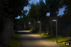LED-Gartenmastleuchte NORLYS Asker Pole PRO 1366GR Graphit RAL 7016 216 cm 7,9 W 3000 K small 8