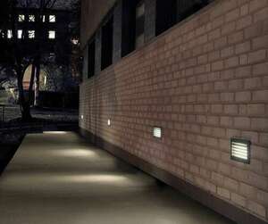LED-Wandeinbauleuchte NORLYS Grimstad 1544AL Aluminium RAL 9006 5,3 W 3000 K IP65 small 2