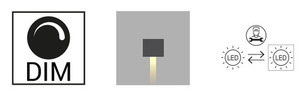 Norlys Lillehammer 1584 Graphit Led Wandleuchte 4W 3000K Down small 10