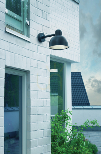 Prüfen Außenwandleuchte NORLYS Koster 1912GR graphit RAL 7016, LED 17,5 W 3000 K