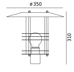 Prüfen Stockholm 2017 Verzinkt E27 Led 9W Säule Leuchte Norlys