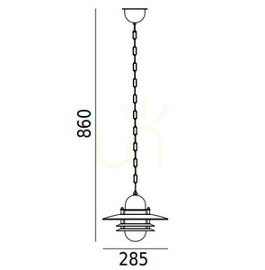 OSLO 240 VERZINKT E27 LED 9W NORLYS small 1