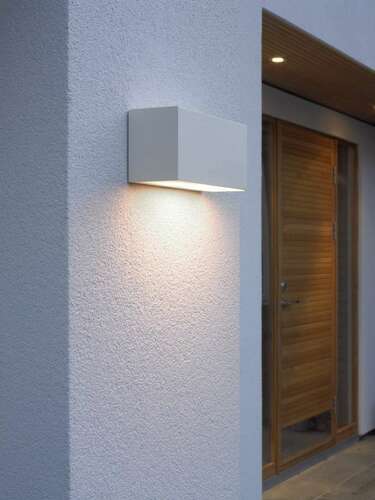 Prüfen ASKER Small Pro 5151 Aluminium 9006 5.4W 4000K Norlys Außenwandlampe