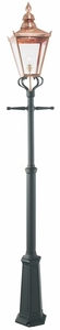 Gartenlaterne Chelsea 951CO Kupfer auf schwarzem Mast, 1×E27, IP44 – NORLYS small 4