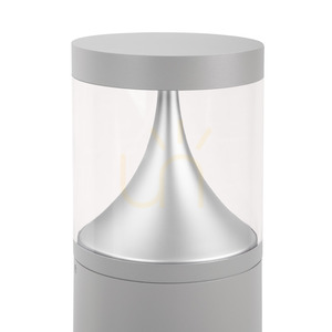 LED-Pollerleuchte Egersund 1285AL 63 cm, hellgrau RAL 9006, 20,3 W 3000 K NORLYS small 1