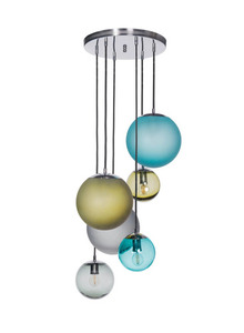 Stilvolle BACAN Pendelleuchte 6er-Set in Messing matt Famlight 0 Stilvolle BACAN Pendelleuchte 6er-Set in Messing matt Famlight small 0