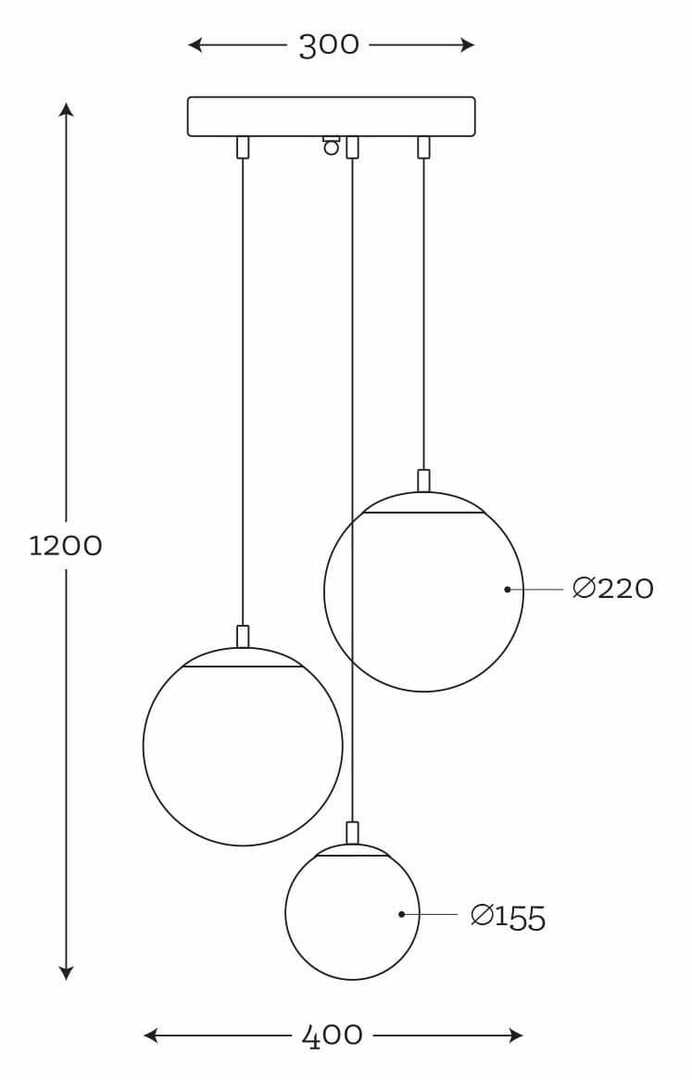 Aussicht Moderne Pendelleuchte Bacan 3er-Set Transparentes Messing Famlight Moderne Pendelleuchte Bacan 3er-Set Transparentes Messing Famlight