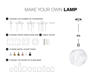 Moderne Pendelleuchte Bacan 3er-Set Transparentes Messing Famlight 3 Moderne Pendelleuchte Bacan 3er-Set Transparentes Messing Famlight small 3