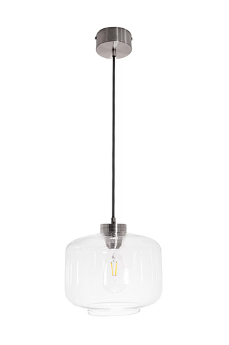 Prüfen Famlight Jawa Pendelleuchte für Innenräume, transparent, Edelstahl