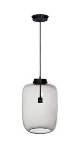 Famlight moderne Pendelleuchte Laut grau Messing small 1
