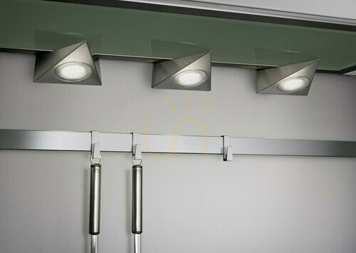 Prüfen 3er-Set LED-Unterbauleuchten Trio ECCO 273370307 – Nickel matt