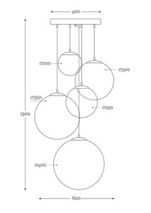 Famlight moderne Pendelleuchte Muna 5er Set aus Edelstahl 1 Famlight moderne Pendelleuchte Muna 5er Set aus Edelstahl small 1