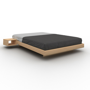 Doppelbett WoodMan CARRE 200x200 Massivholz Buche roh minimalistisches Design WUA-01480 small 1