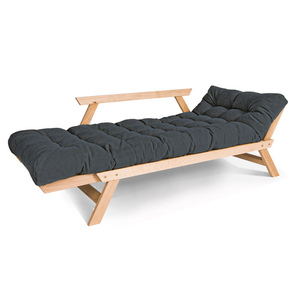 Schlafsofa Allegro WoodMan Buche natürlich Graphit 80x203 cm WUA-00377 small 1