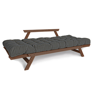 Schlafsofa Allegro WoodMan Buche graue Nussbaum-Sitzbank WUA-00537 small 2