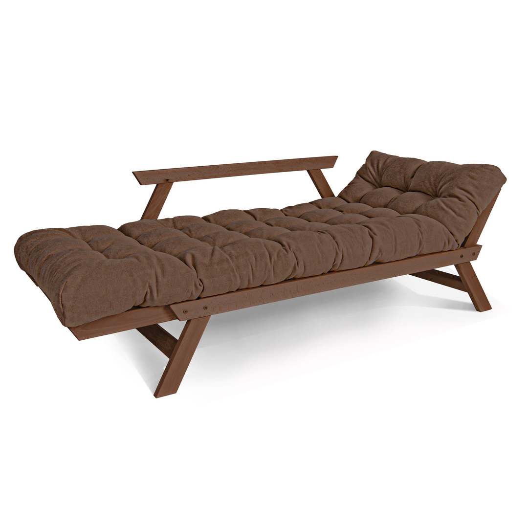 Aussicht Schlafsofa WoodMan Allegro Buche Walnuss braun 203x80 cm WUA-00533 Schlafsofa WoodMan Allegro Buche Walnuss braun 203x80 cm WUA-00533