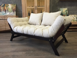 Schlafsofa WoodMan Allegro Buche Walnuss Creme WUA-00532 small 3
