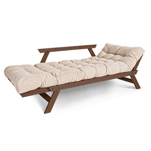 Schlafsofa WoodMan Allegro Buche Walnuss Creme WUA-00532 small 1