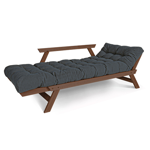 Prüfen Schlafsofa Allegro WoodMan Buche Walnuss Graphit WUA-00538