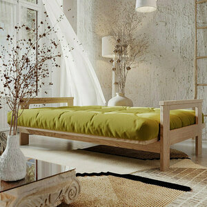 Schlafsofa WoodMan Mexico grün Buche Leinöl WUA-00623 small 2