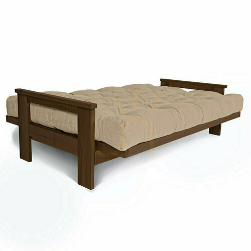 Prüfen Schlafsofa WoodMan Mexico beige Buchenholz Walnuss SKL WUA-00637