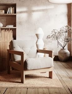 Holzsessel WoodMan Mexico Buchenholz beige 83x105x75 cm WUA-00816 small 5