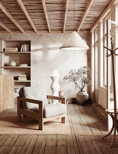 Holzsessel WoodMan Mexico Buchenholz beige 83x105x75 cm WUA-00816 small 6