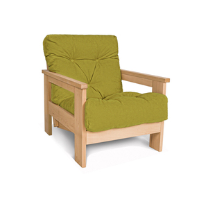 WoodMan Mexico Sessel mit verstellbarer Rückenlehne, Buchenholz, grün, WUA-00812 small 0