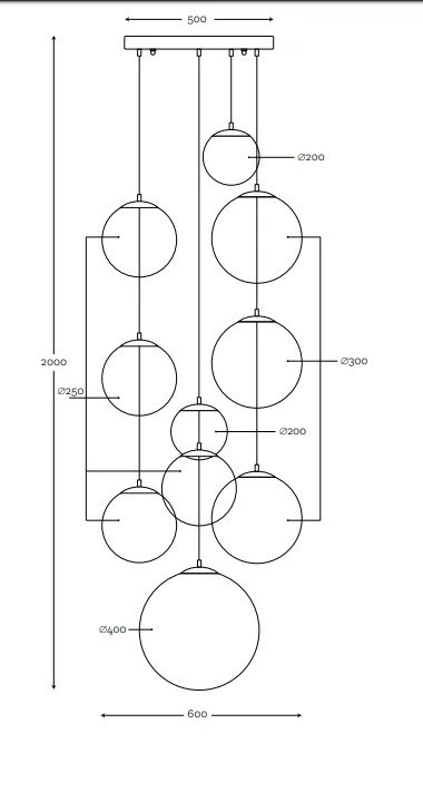 Vorschau Famlight Muna Deckenpendelleuchte 10er-Set Kupfer Famlight Muna Deckenpendelleuchte 10er-Set Kupfer