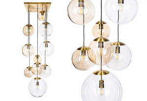 Famlight Muna Deckenpendelleuchte 10er-Set Kupfer 0 Famlight Muna Deckenpendelleuchte 10er-Set Kupfer small 0