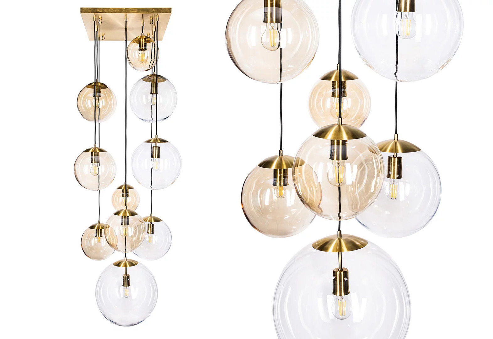 Prüfen Famlight Muna Deckenpendelleuchte 10er-Set Kupfer Famlight Muna Deckenpendelleuchte 10er-Set Kupfer