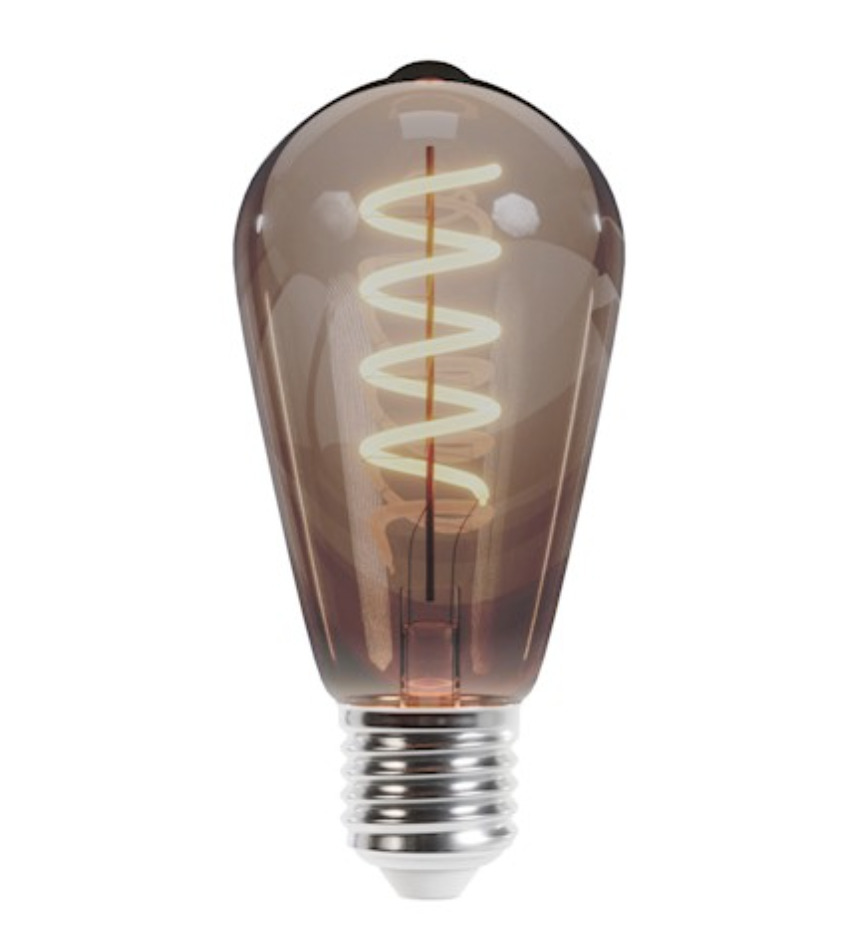 Aussicht DIAMANT E27 schwarz LOFT Nachttischlampe + LED Glühfaden DIAMANT E27 schwarz LOFT Nachttischlampe + LED Glühfaden